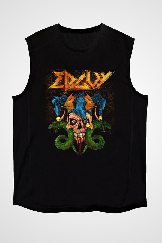 Edguy Siyah Unisex Kolsuz Tişört