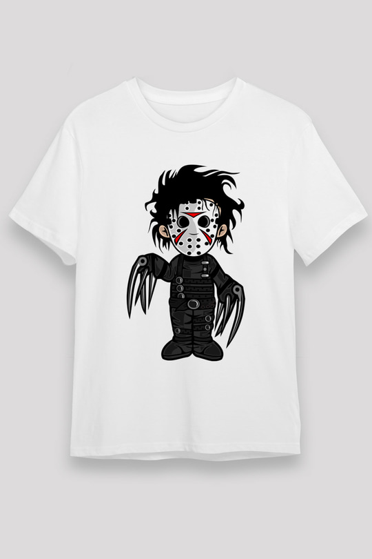 Edward Baskılı Unisex Beyaz Tişört