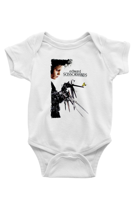 Edward Scissorhands Beyaz Bebek Body - Zıbın