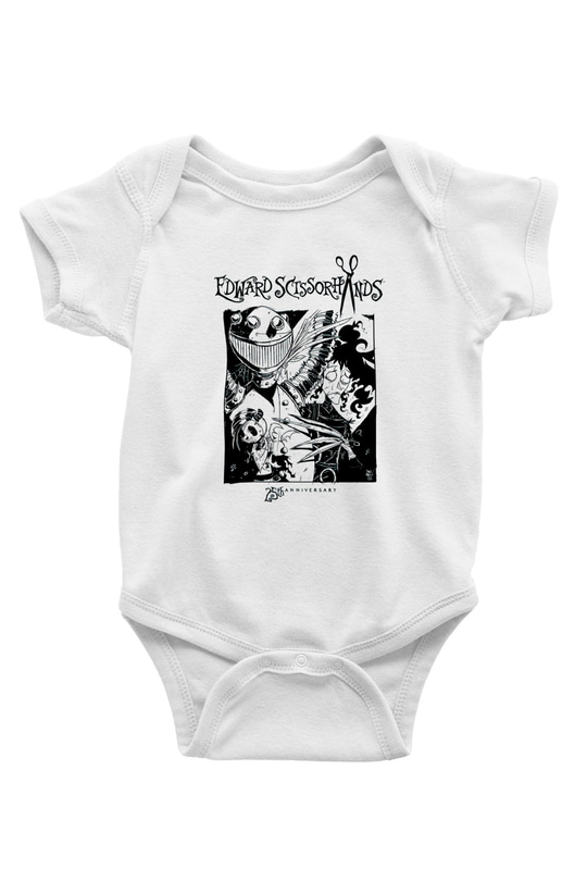 Edward Scissorhands Beyaz Bebek Body - Zıbın
