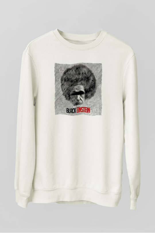 Einstein Beyaz Unisex Sweatshirt