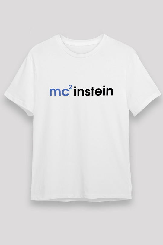Einstein Beyaz Unisex Tişört T-Shirt - TişörtFabrikası