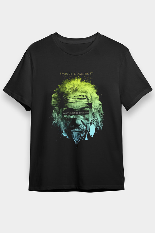 Einstein Siyah Unisex Tişört T-Shirt - TişörtFabrikası
