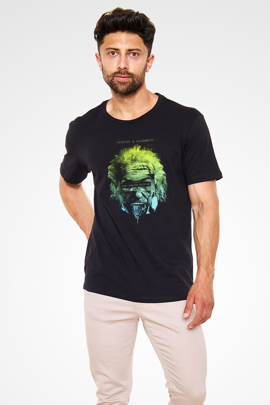 Einstein Siyah Unisex Tişört T-Shirt - TişörtFabrikası