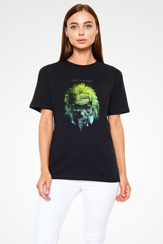 Einstein Siyah Unisex Tişört T-Shirt - TişörtFabrikası