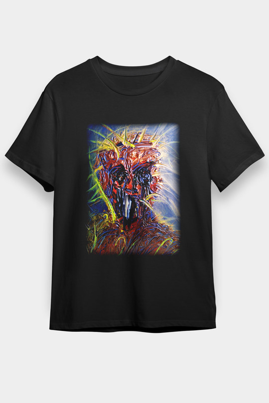 Ekspresyonizm Siyah Unisex Tişört T-Shirt - TişörtFabrikası