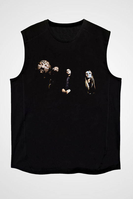 Electric Wizard Baskılı Unisex Siyah Kolsuz Tişört - Tshirt