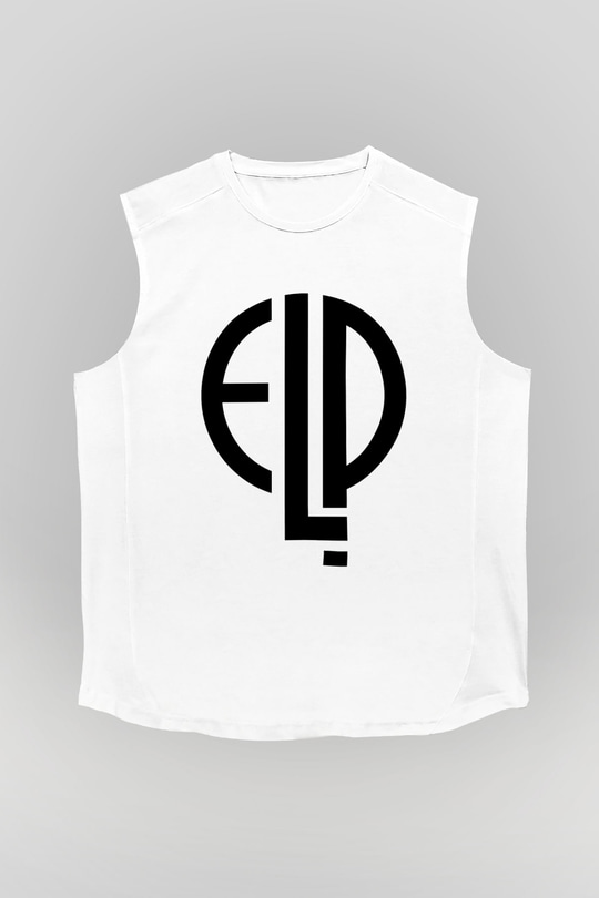 Emerson, Lake and Palmer Beyaz Unisex Kolsuz Tişört
