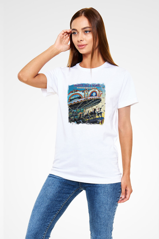 Emerson,Lake and Palmer Baskılı Unisex Beyaz Tişört