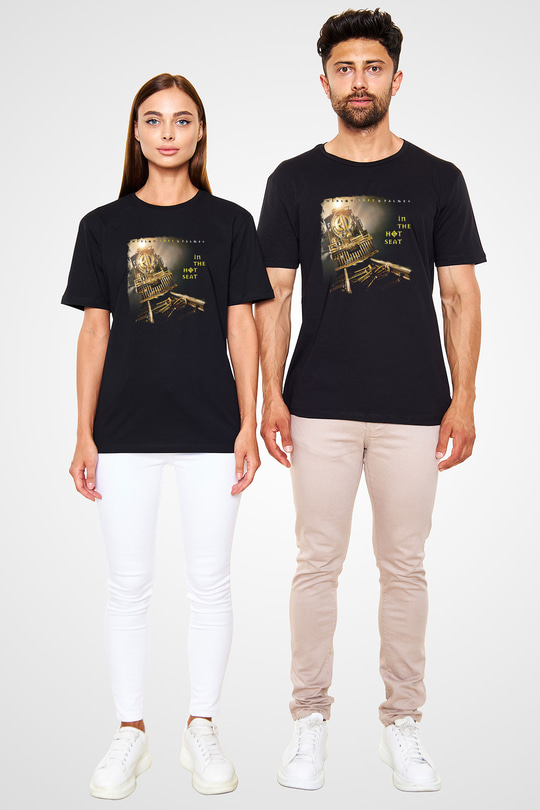 Emerson,Lake and Palmer Baskılı Unisex Siyah Tişört