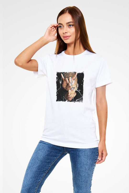 Eminem Baskılı Unisex Beyaz Tişört