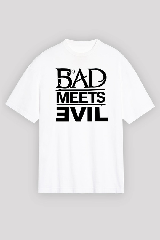 Eminem Beyaz Unisex Oversize Tişört T-Shirt