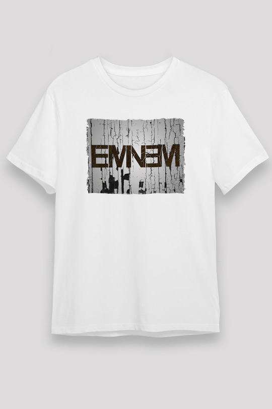 Eminem Beyaz Unisex Tişört T-Shirt - TişörtFabrikası