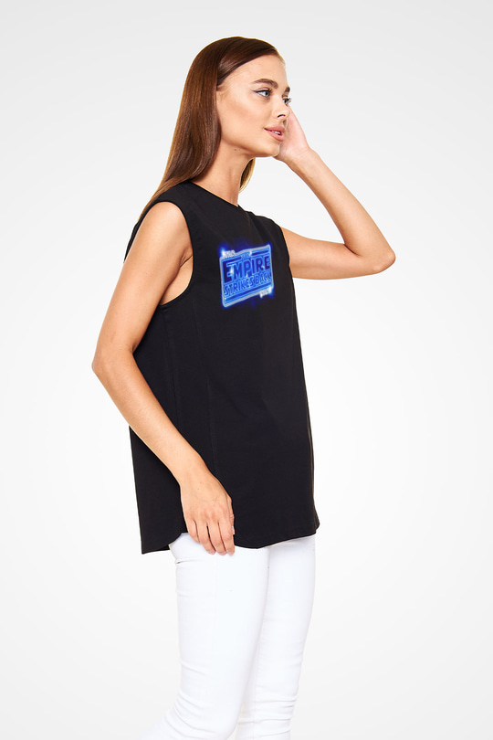 Empire Strikes Back Siyah Unisex  Kolsuz Tişört
