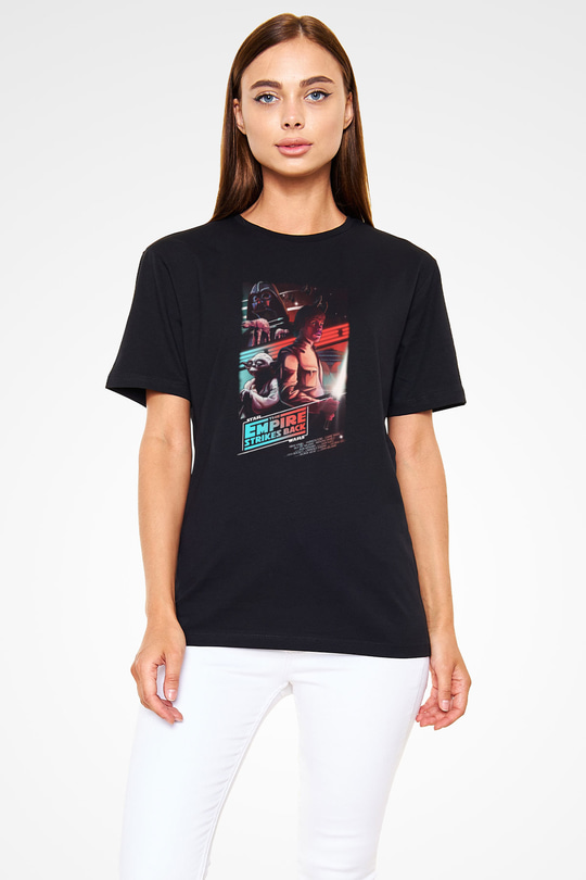 Empire Strikes Back Siyah Unisex Tişört