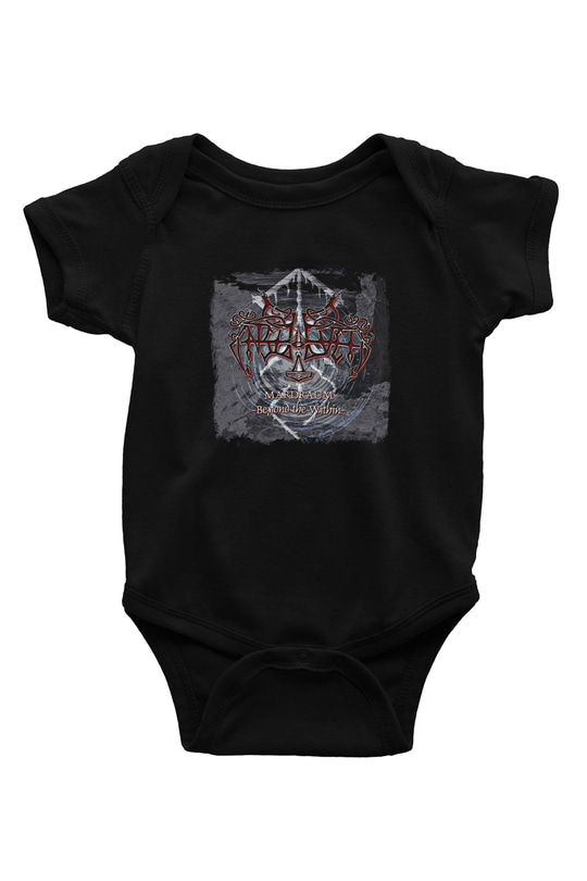 Enslaved Baskılı Unisex Siyah Bebek Body - Zıbın