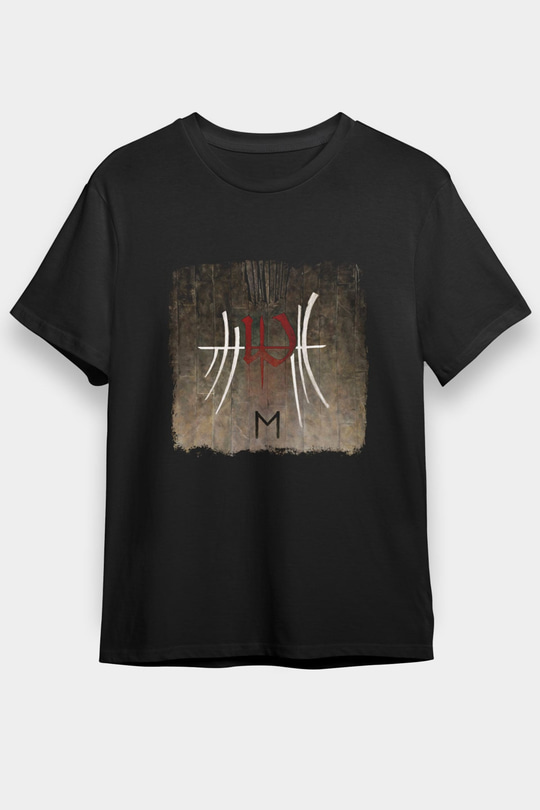 Enslaved Baskılı Unisex Siyah Tişört