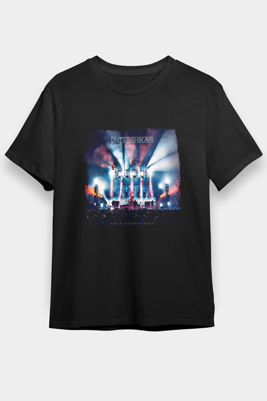 Enter Shikari Baskılı Unisex Siyah Tişört