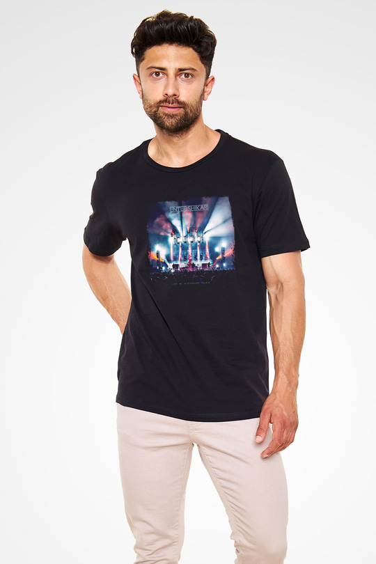 Enter Shikari Baskılı Unisex Siyah Tişört