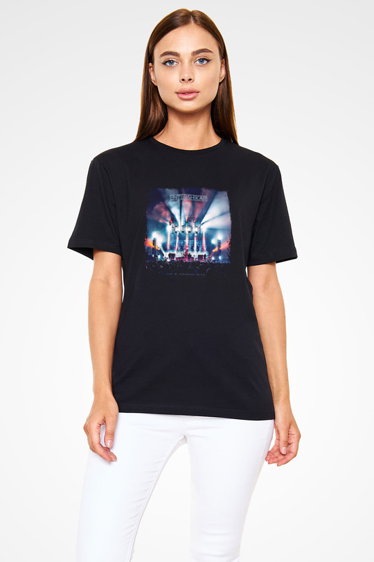 Enter Shikari Baskılı Unisex Siyah Tişört