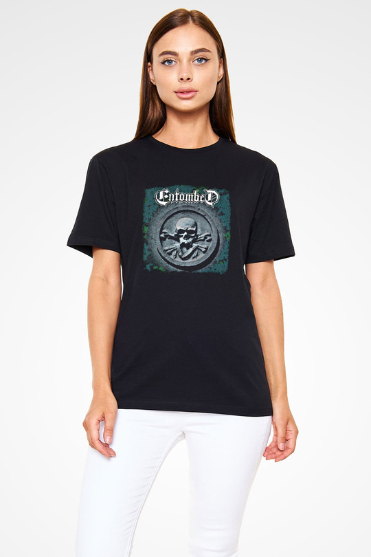 Entombed Baskılı Unisex Siyah Tişört