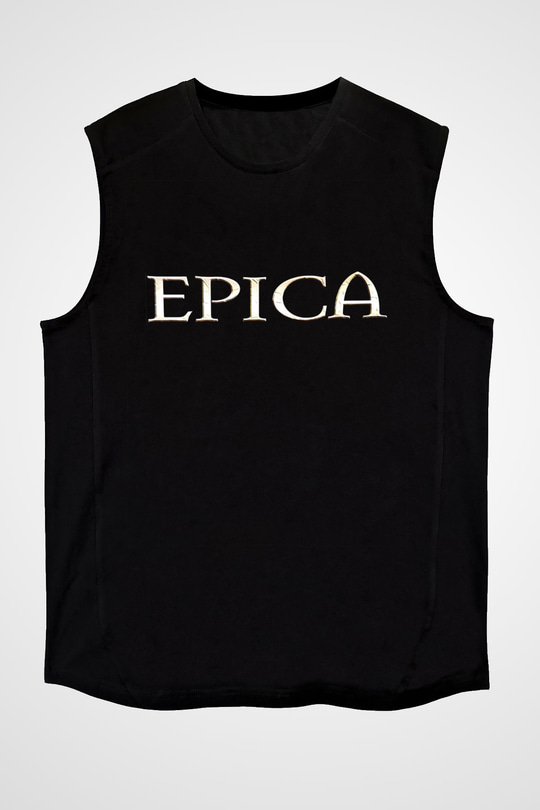 Epica Siyah Unisex Kolsuz Tişört