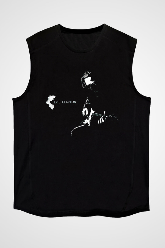 Eric Clapton Siyah Unisex Kolsuz Tişört
