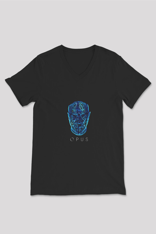 Eric Prydz Baskılı Unisex Siyah V Yaka Tişört