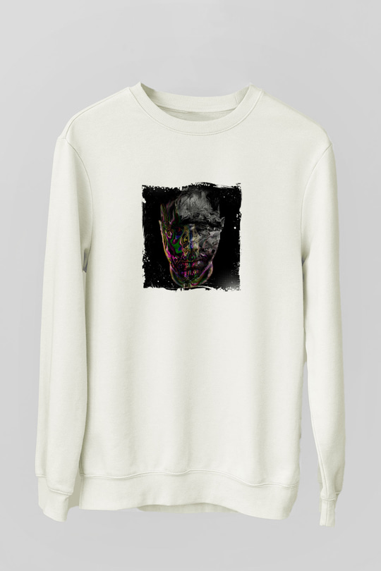 Eric PrydzBaskılı Beyaz Sweatshirt