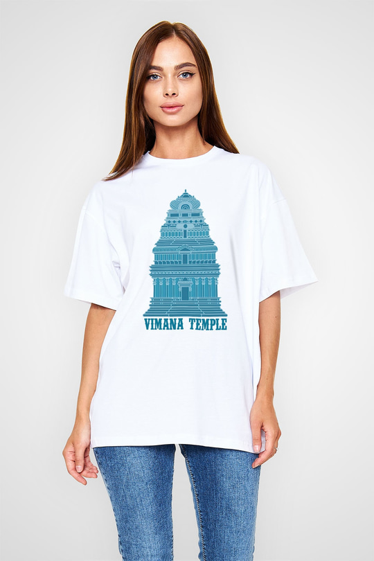 Etnolog Beyaz Oversize Tişört Oversize T-shirt - TişörtFabrikası
