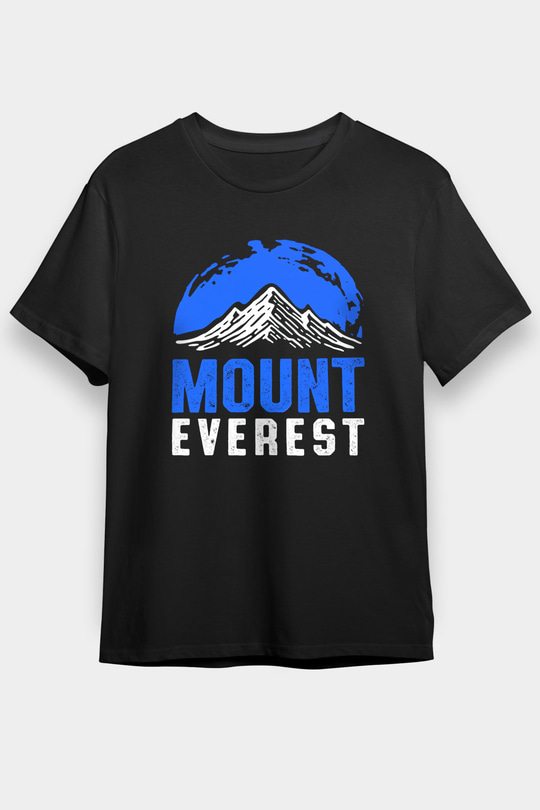 Everest Siyah Unisex Tişört T-Shirt - TişörtFabrikası