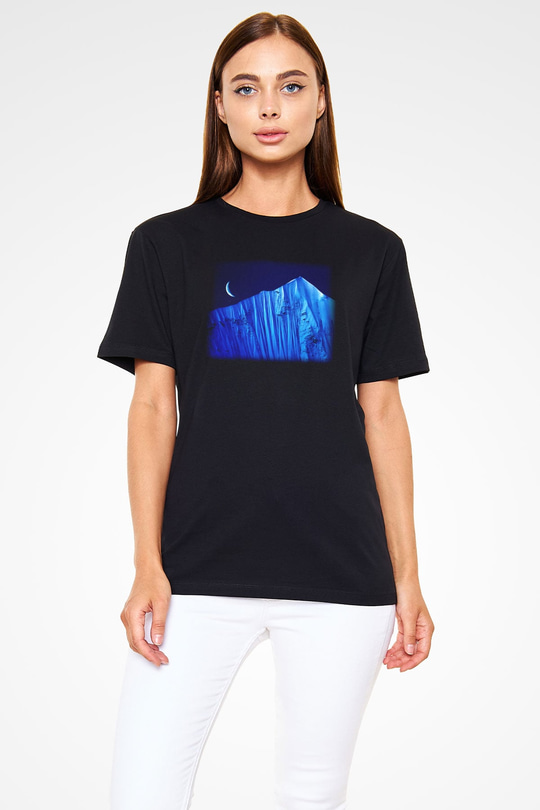 Everest Siyah Unisex Tişört T-Shirt - TişörtFabrikası