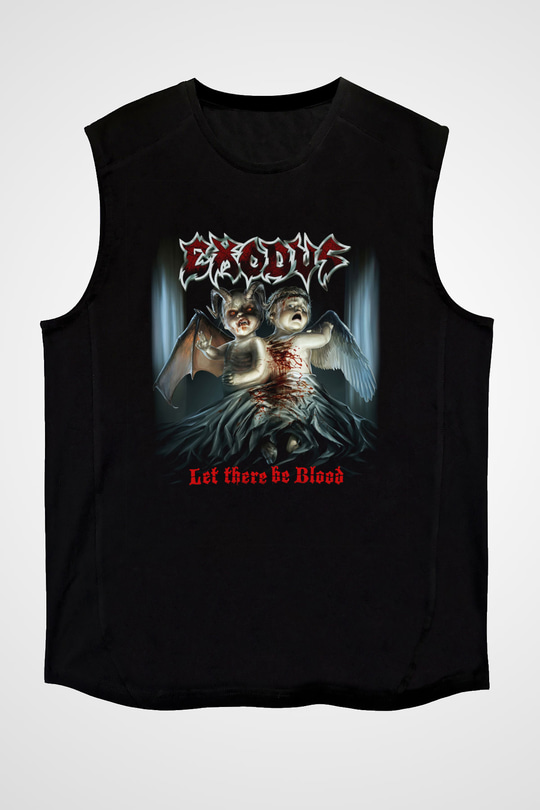 Exodus Siyah Unisex Kolsuz Tişört