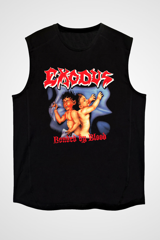 Exodus Siyah Unisex Kolsuz Tişört