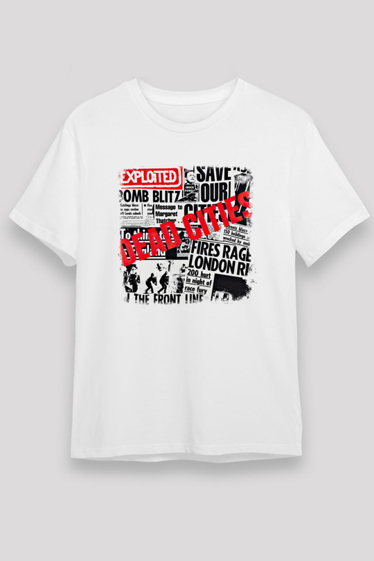 Exploited Baskılı Unisex Beyaz Tişört