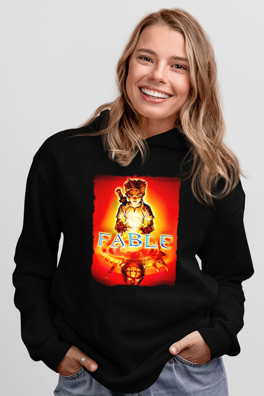 Fable Siyah Unisex Hoodie