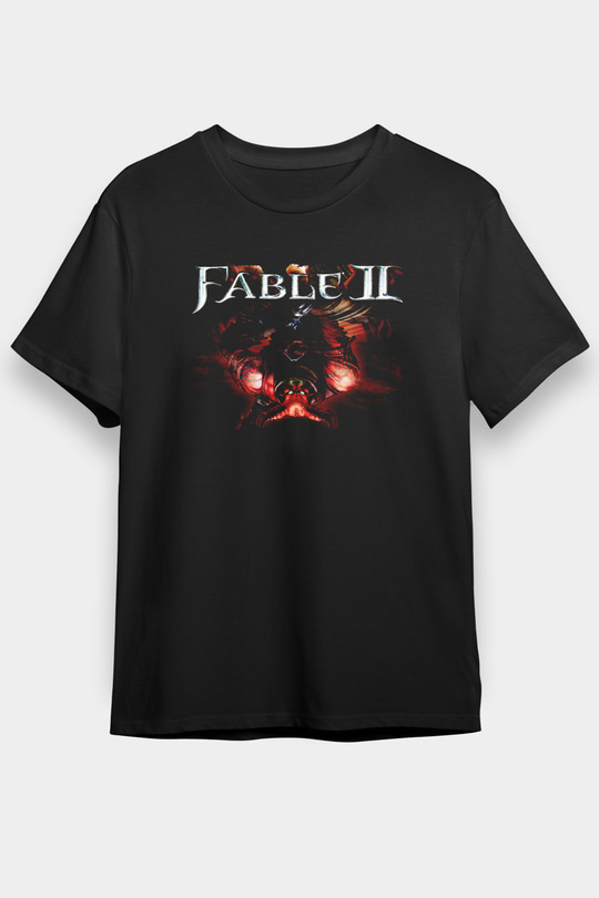 Fable Siyah Unisex Tişört T-Shirt
