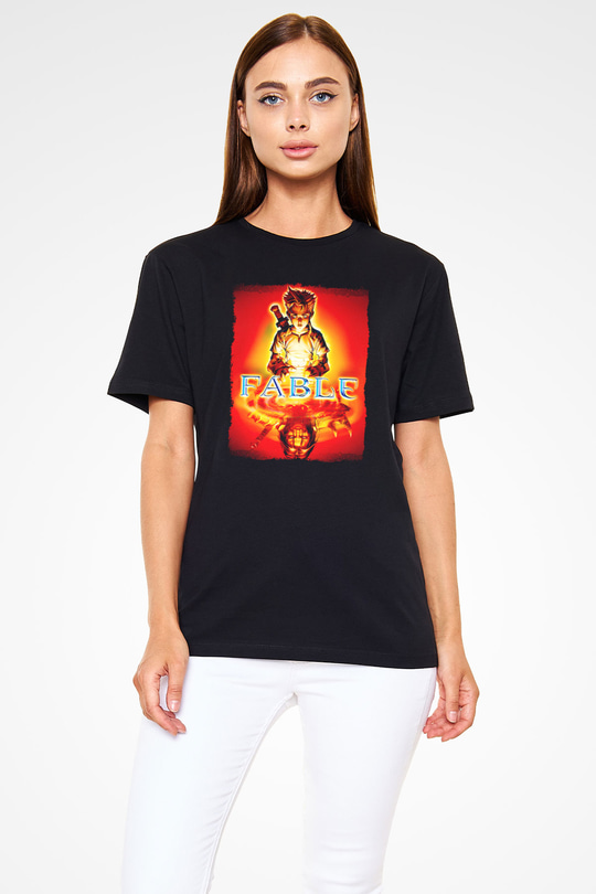 Fable Siyah Unisex Tişört T-Shirt