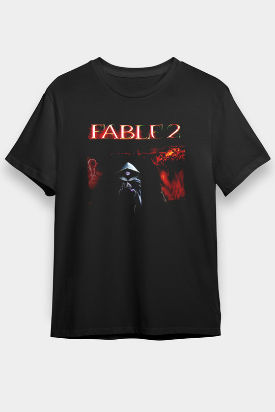 Fable Siyah Unisex Tişört T-Shirt