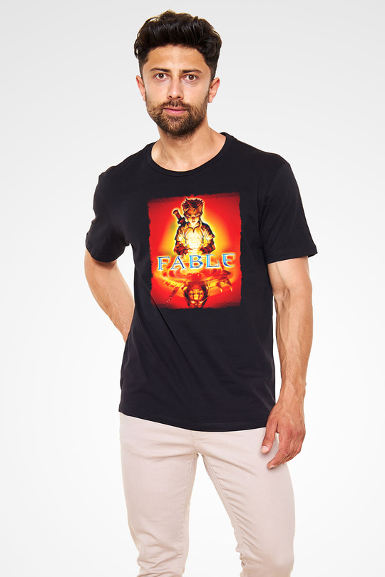 Fable Siyah Unisex Tişört T-Shirt