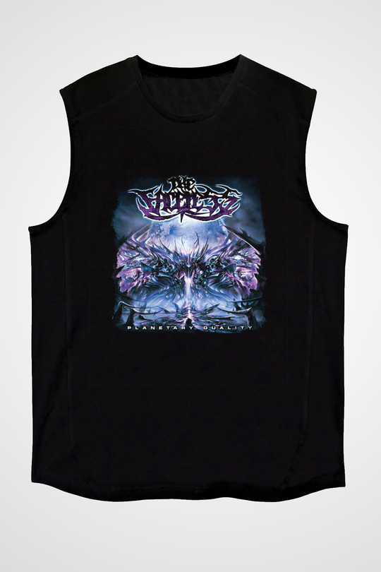 Faceless (The) Baskılı Unisex Siyah Kolsuz Tişört