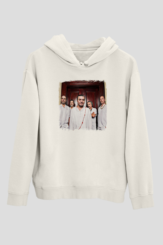 Faith No More Baskılı Unisex Beyaz Hoodie