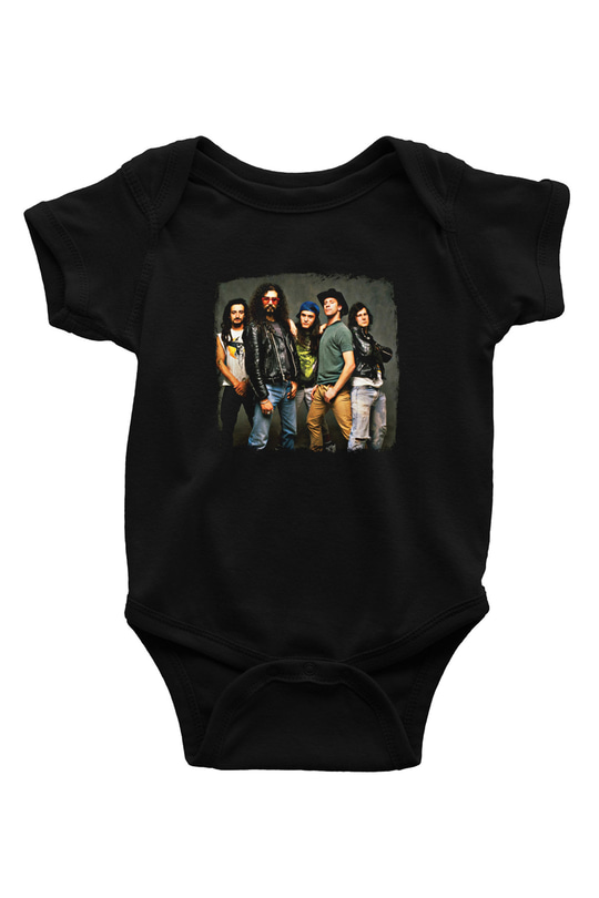 Faith No More Baskılı Unisex Siyah Bebek Body - Zıbın