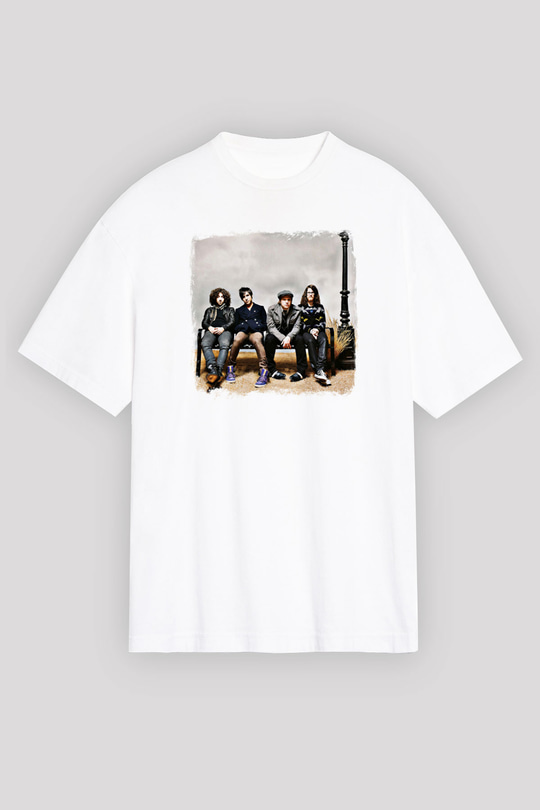 Fall Out Boy Baskılı Unisex Beyaz Oversize Tişört