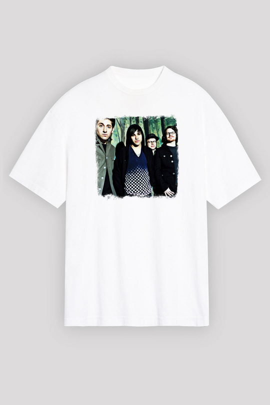 Fall Out Boy Baskılı Unisex Beyaz Oversize Tişört