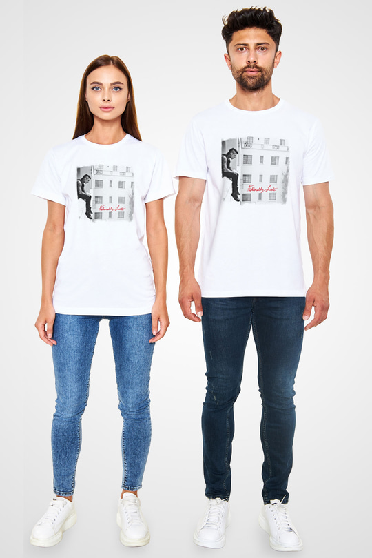Falling In Reverse Baskılı Unisex Beyaz Tişört