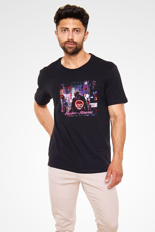 Falling In Reverse Baskılı Unisex Siyah Tişört