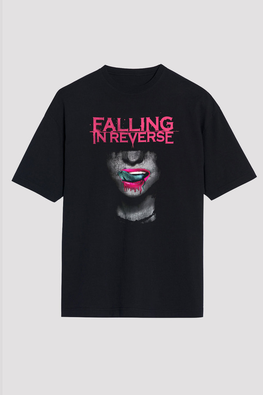 Falling In Reverse Siyah Oversize Tişört Oversize T-shirt - TişörtFabrikası