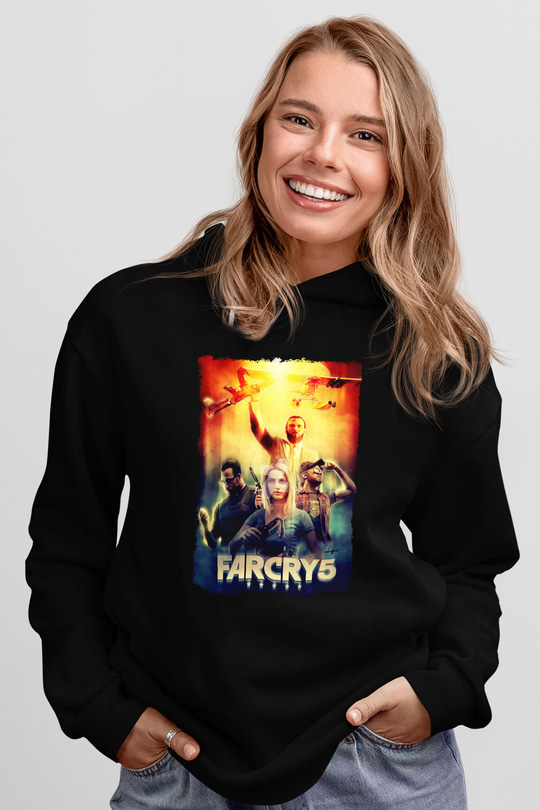 Far Cry Siyah Unisex Hoodie