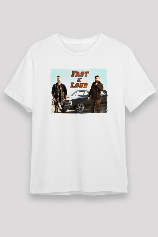Fast N Loud Beyaz Unisex Tişört T-Shirt